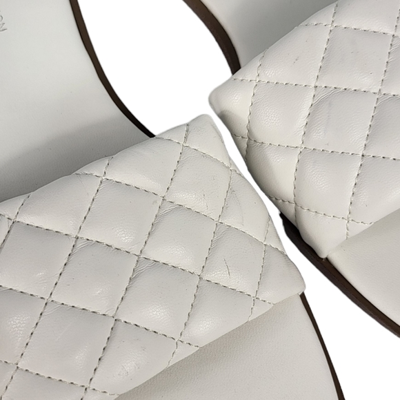 BCBGeneration Laila Flat Sandal White 8 - Picture 8 of 9